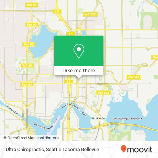 Ultra Chiropractic map
