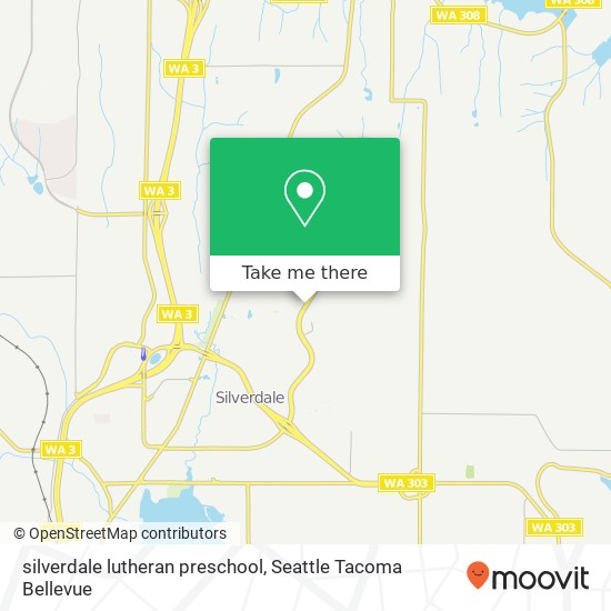 Mapa de silverdale lutheran preschool