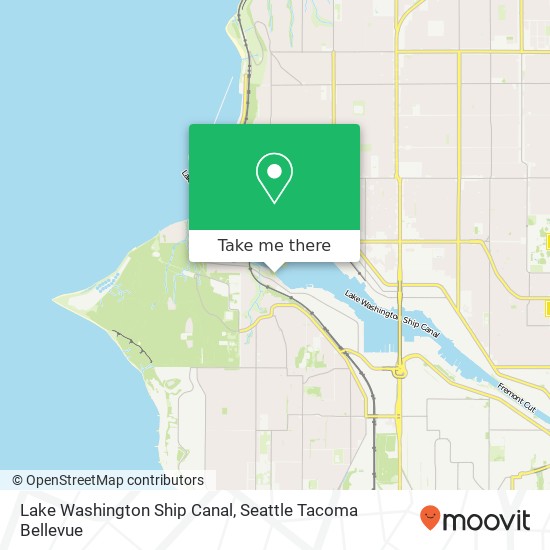 Lake Washington Ship Canal map