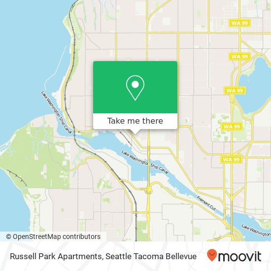 Mapa de Russell Park Apartments