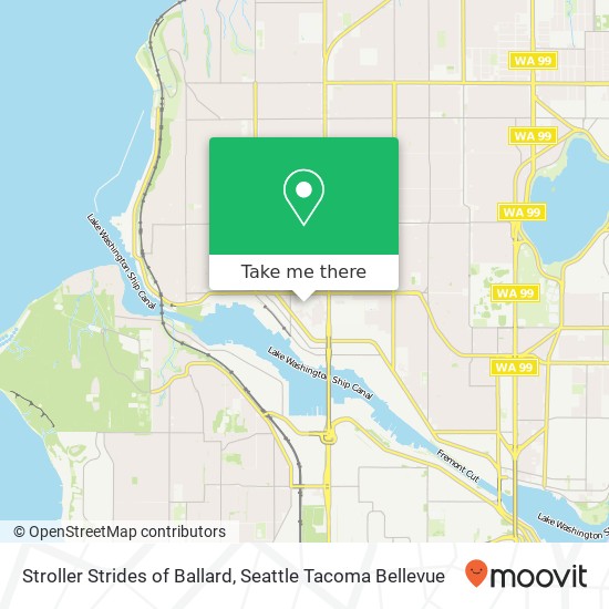 Stroller Strides of Ballard map