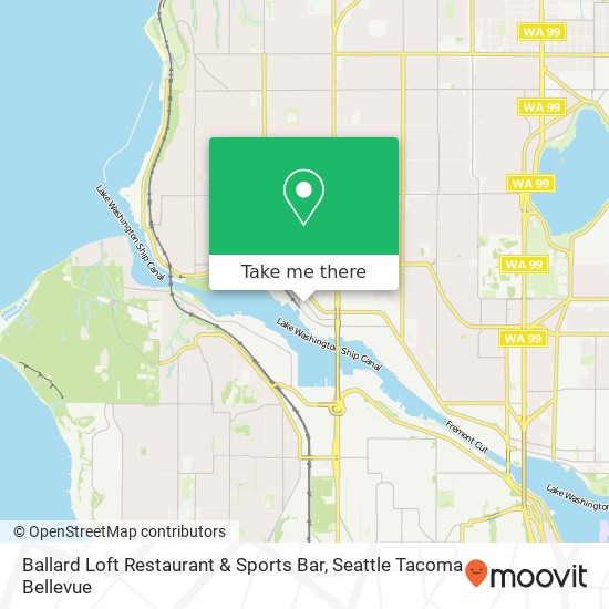 Mapa de Ballard Loft Restaurant & Sports Bar