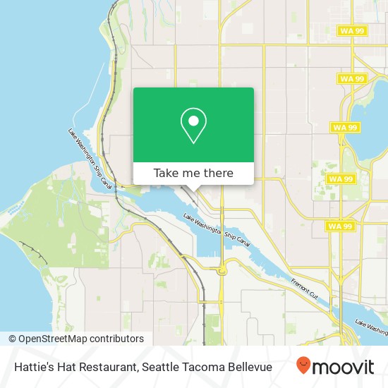 Mapa de Hattie's Hat Restaurant
