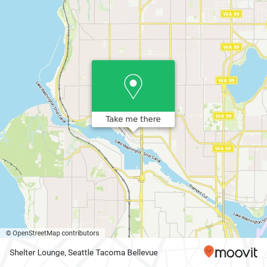 Mapa de Shelter Lounge