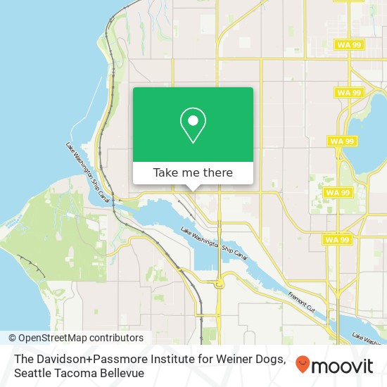Mapa de The Davidson+Passmore Institute for Weiner Dogs