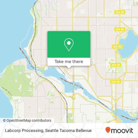 Labcorp Processing map