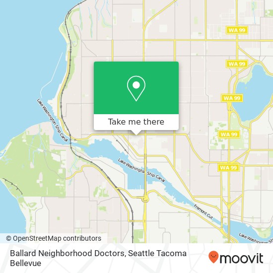 Mapa de Ballard Neighborhood Doctors