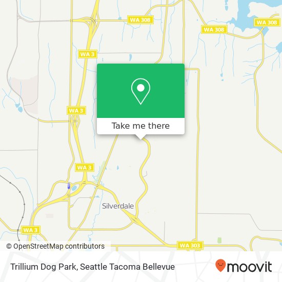 Trillium Dog Park map