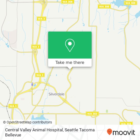 Mapa de Central Valley Animal Hospital