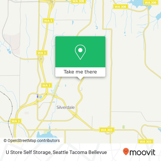 Mapa de U Store Self Storage