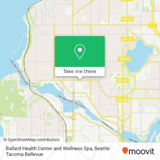 Ballard Health Center and Wellness Spa map