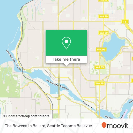 The Bowens In Ballard map