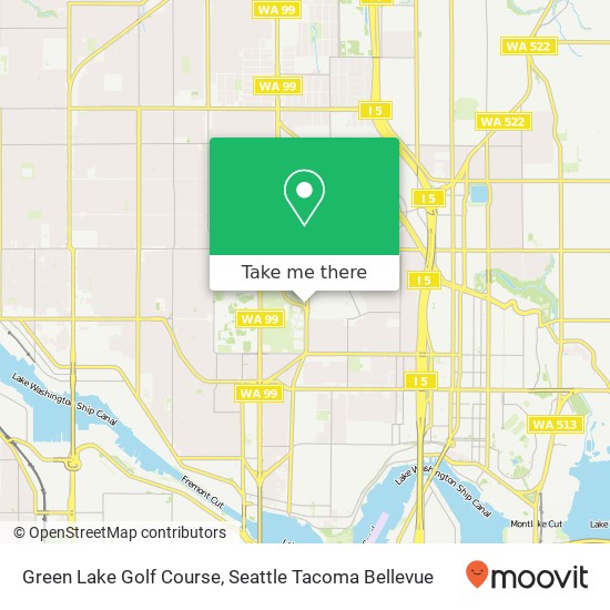 Green Lake Golf Course map