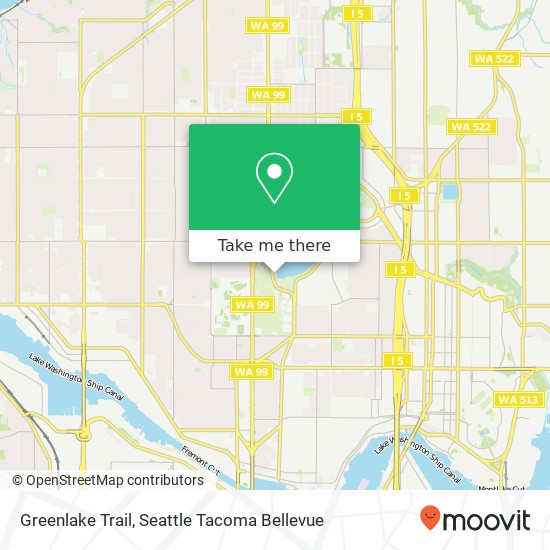 Mapa de Greenlake Trail