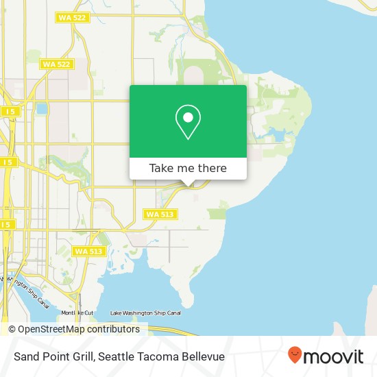 Sand Point Grill map