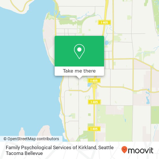Family Psychological Services of Kirkland map