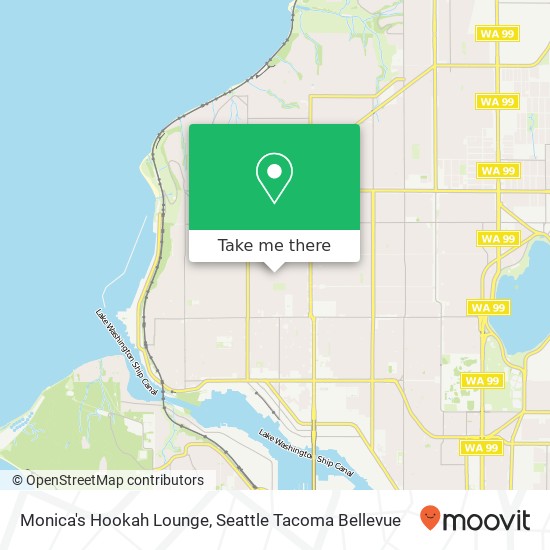 Mapa de Monica's Hookah Lounge