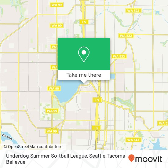 Mapa de Underdog Summer Softball League