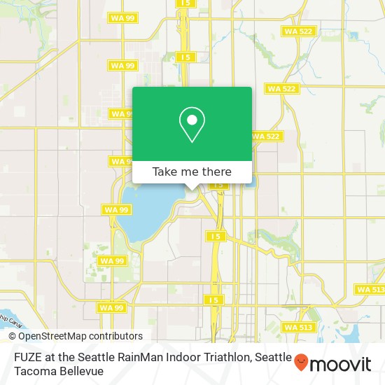 FUZE at the Seattle RainMan Indoor Triathlon map