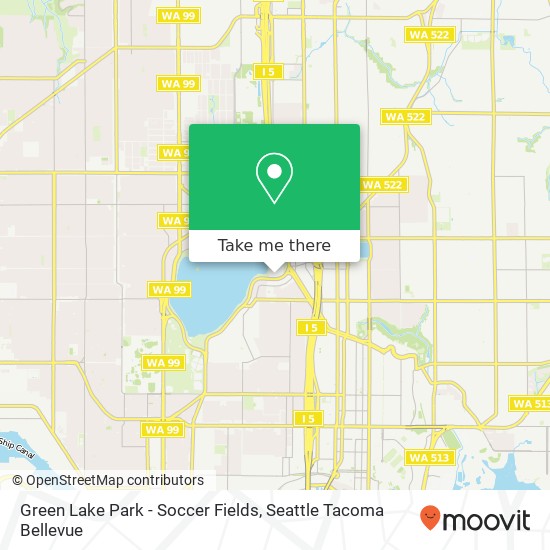 Mapa de Green Lake Park - Soccer Fields