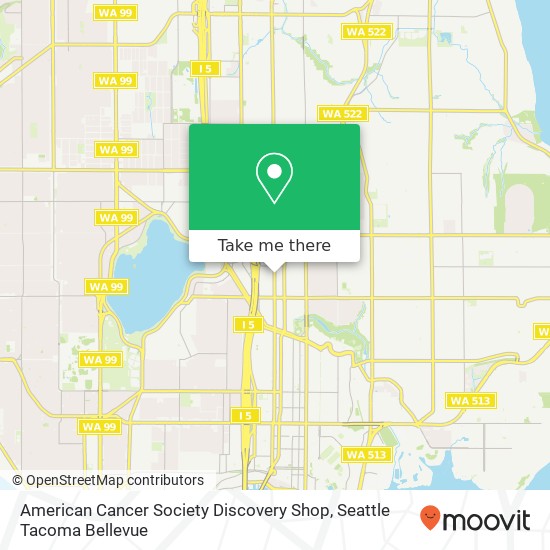 Mapa de American Cancer Society Discovery Shop
