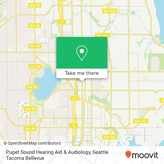 Mapa de Puget Sound Hearing Aid & Audiology
