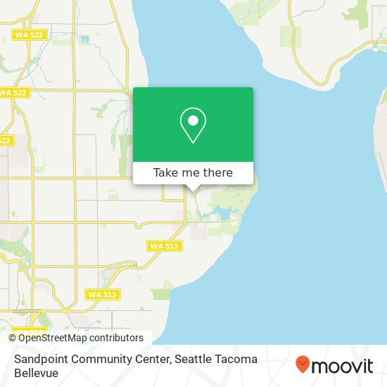 Sandpoint Community Center map