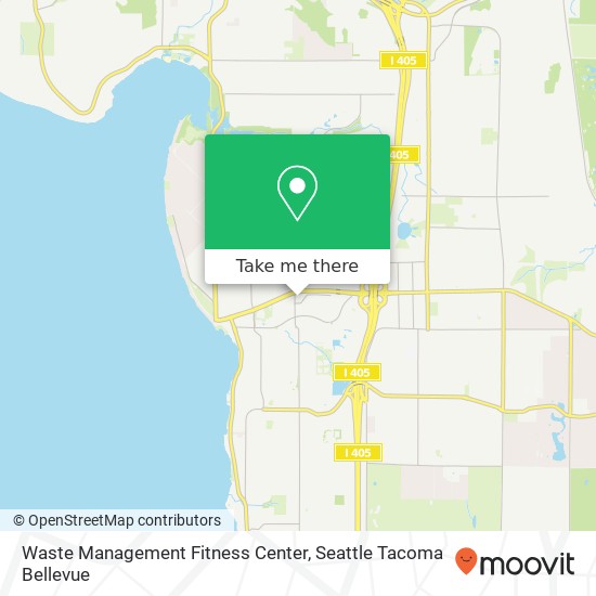 Waste Management Fitness Center map