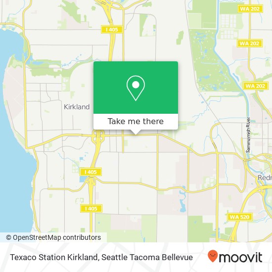 Texaco Station Kirkland map
