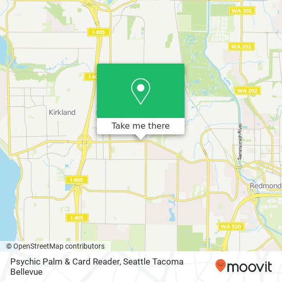 Psychic Palm & Card Reader map