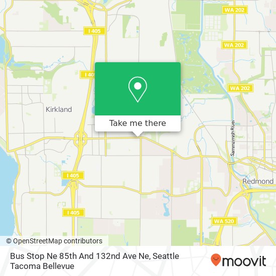 Bus Stop Ne 85th And 132nd Ave Ne map