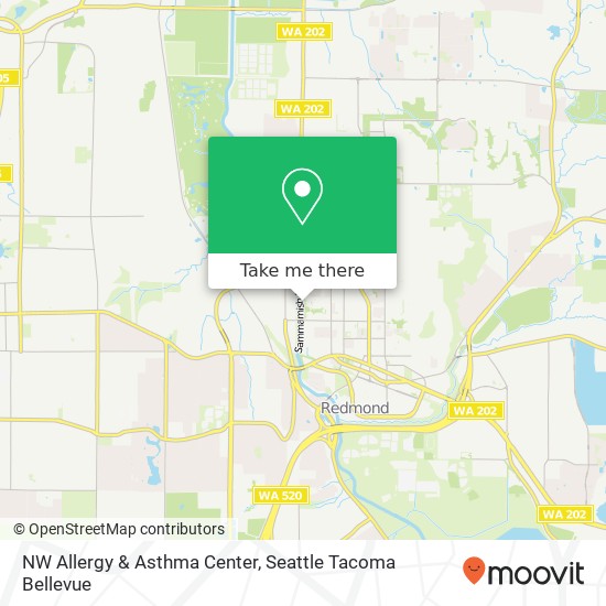 Mapa de NW Allergy & Asthma Center