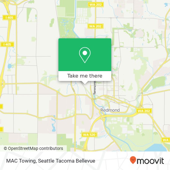 Mapa de MAC Towing