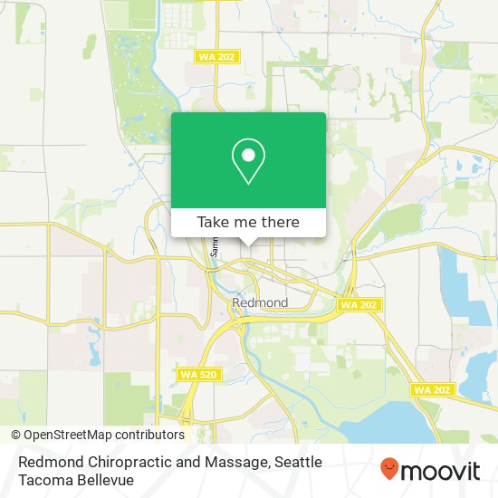 Redmond Chiropractic and Massage map