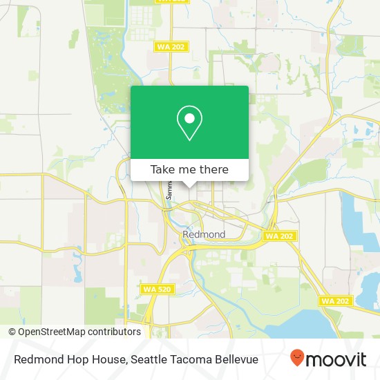 Mapa de Redmond Hop House