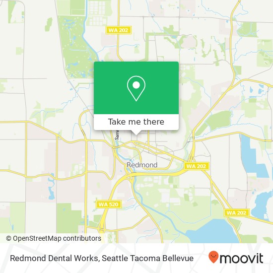 Redmond Dental Works map