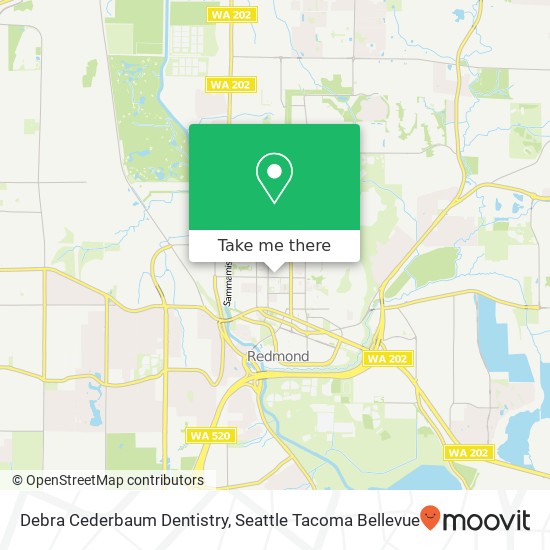 Mapa de Debra Cederbaum Dentistry