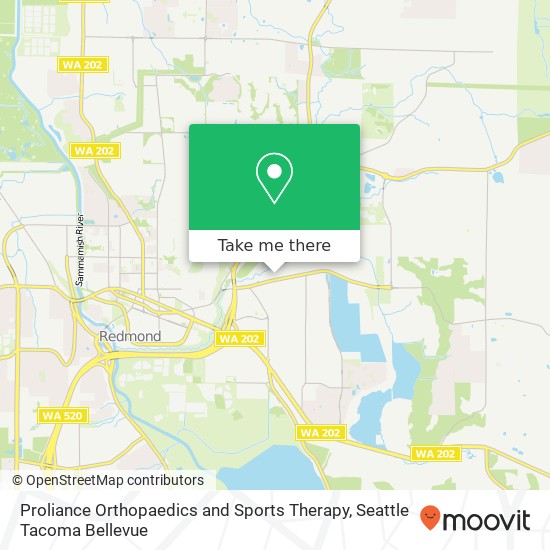 Mapa de Proliance Orthopaedics and Sports Therapy