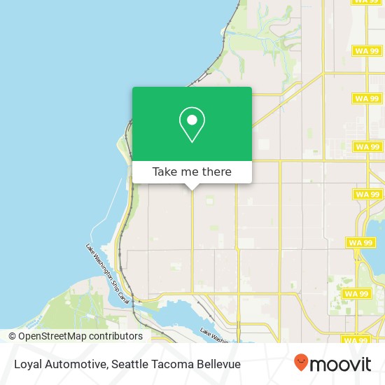 Loyal Automotive map