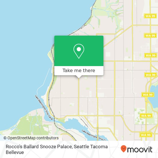 Rocco's Ballard Snooze Palace map