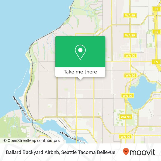 Ballard Backyard Airbnb map