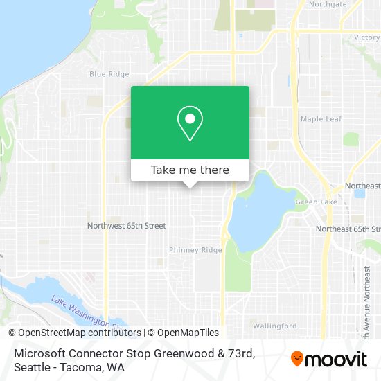 Mapa de Microsoft Connector Stop Greenwood & 73rd