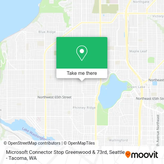Microsoft Connector Stop Greenwood & 73rd map