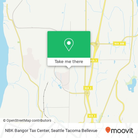 Mapa de NBK Bangor Tax Center