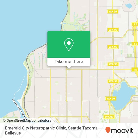 Emerald City Naturopathic Clinic map