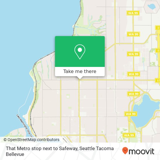 Mapa de That Metro stop next to Safeway