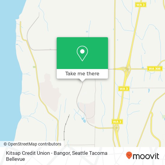 Mapa de Kitsap Credit Union - Bangor
