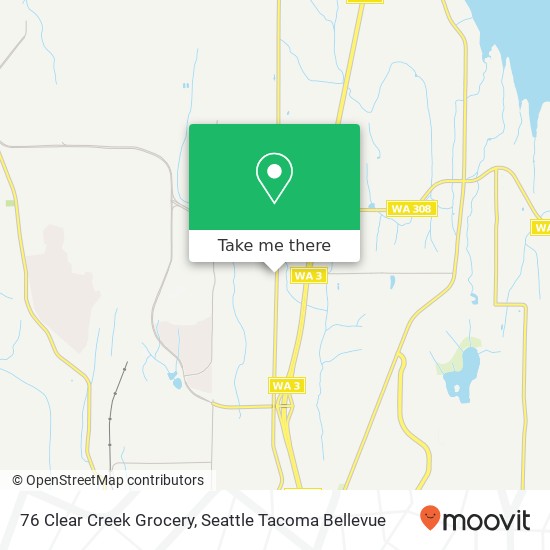 Mapa de 76 Clear Creek Grocery