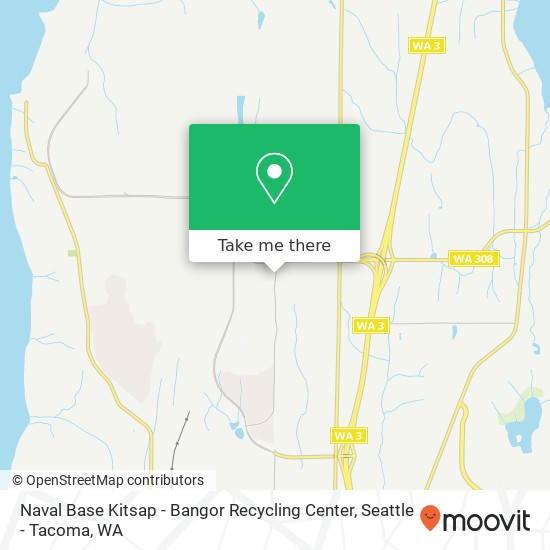 Mapa de Naval Base Kitsap - Bangor Recycling Center