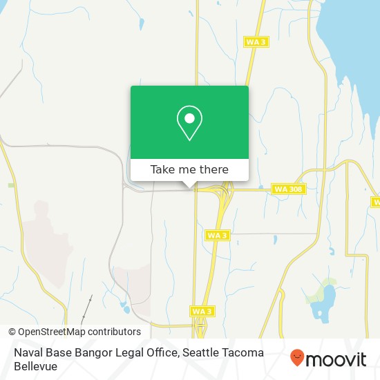 Naval Base Bangor Legal Office map